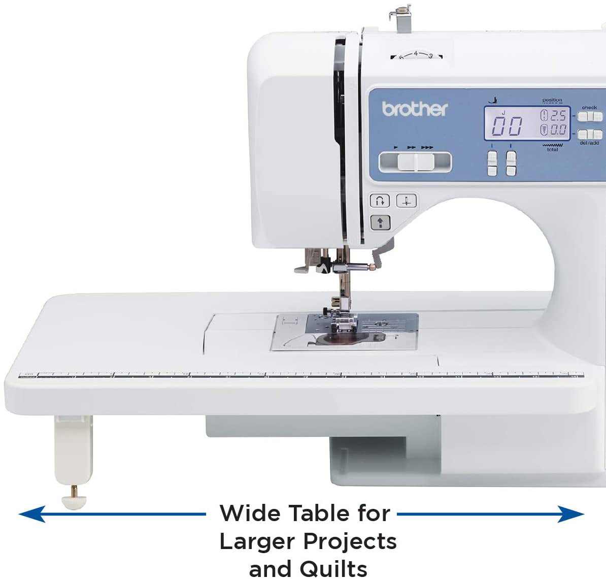 Brother XR9550 Sewing and Quilting Machine with LCD, Wide Table, 8-Sewing Feet