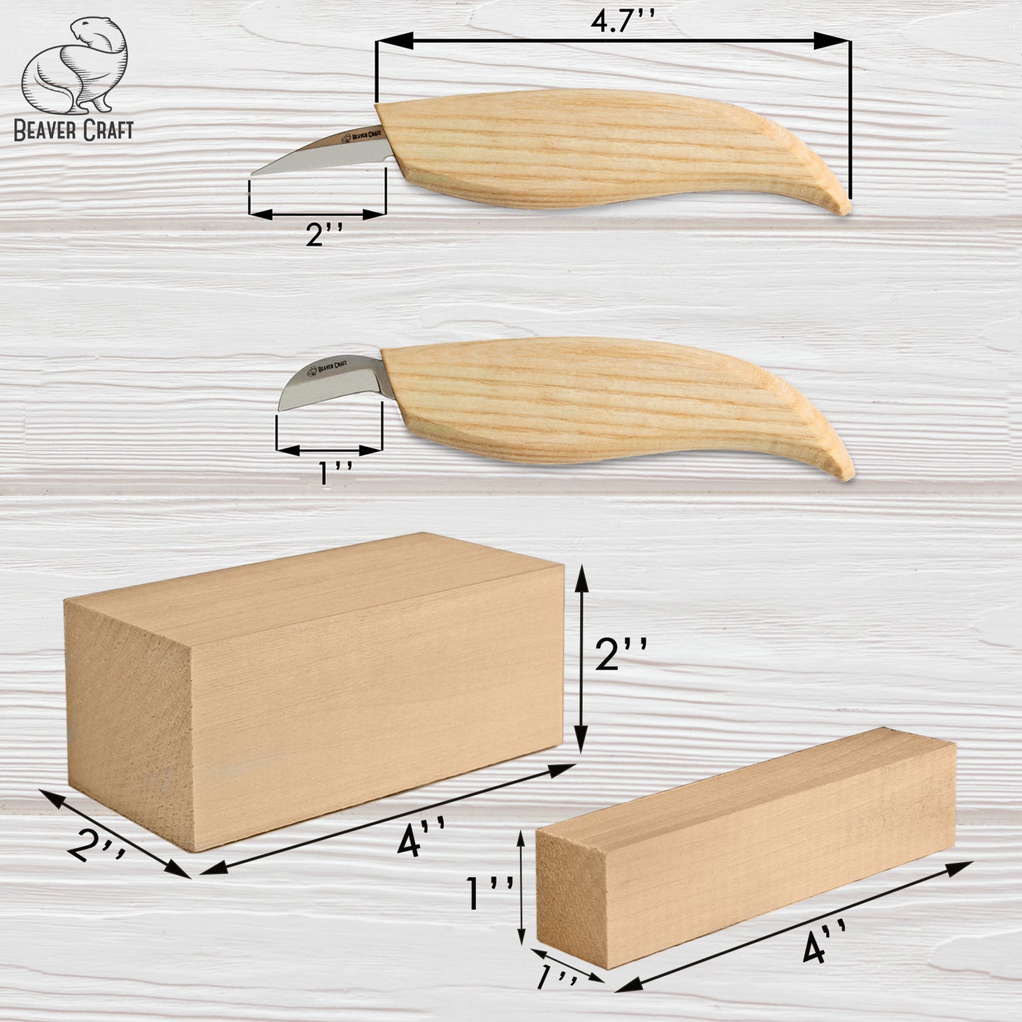 Beavercraft Wood Carving Kit S16