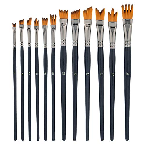 U.S. Art Supply 12 Piece Special Effects Artist Paint Brush Set