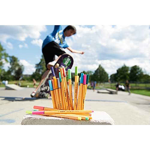 STABILO Point 88 Mini Pen Set, Set of 12, Multicolor