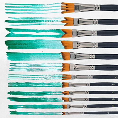U.S. Art Supply 12 Piece Special Effects Artist Paint Brush Set