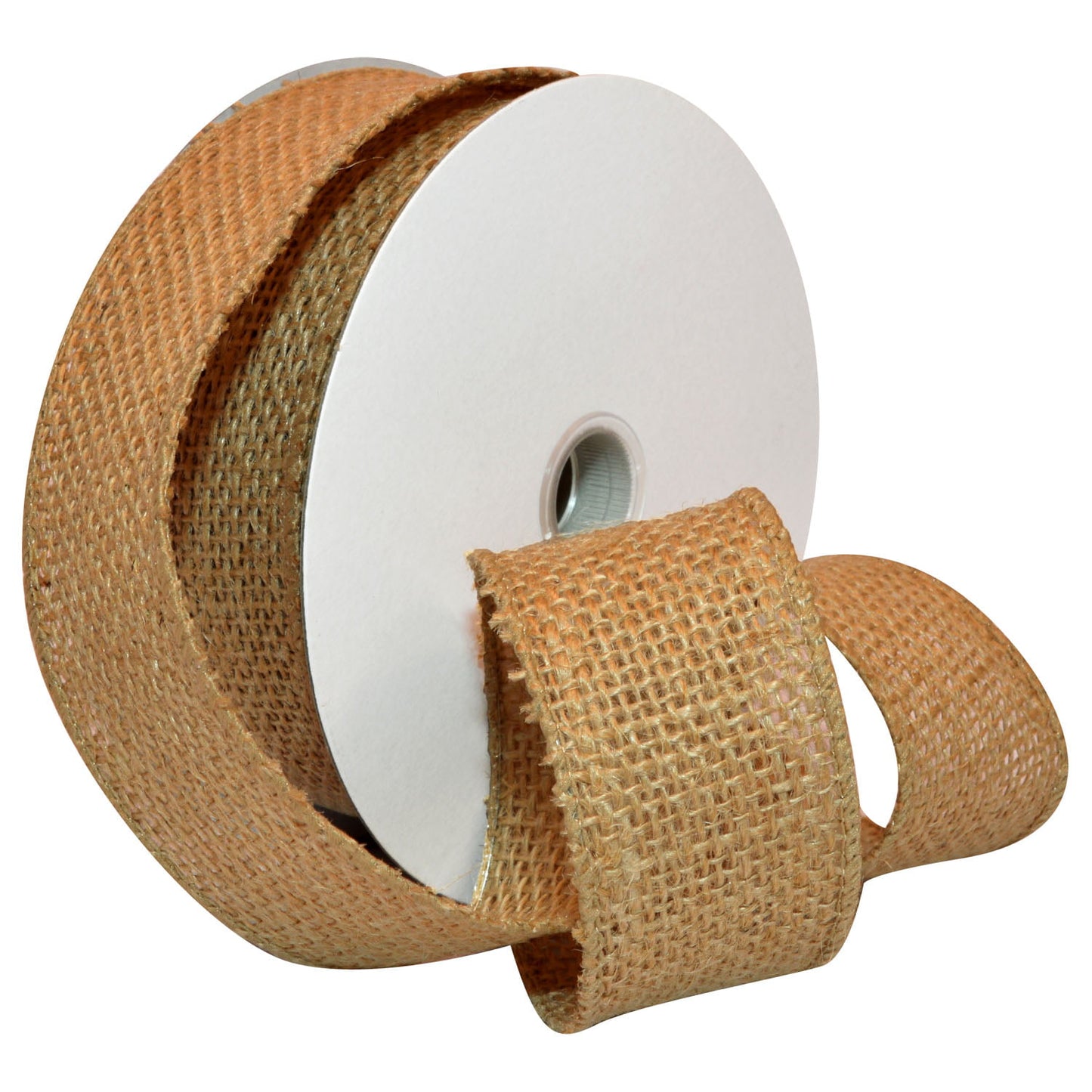 Morex Ribbon, Wired Burlap Ribbon, 1-1/2 in x 10 yd, Natural