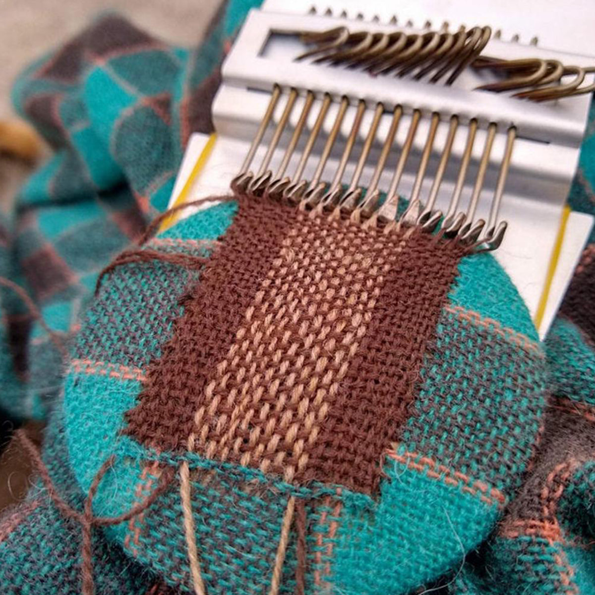 Hands DIY Small loom Speedweve Type Weave Tool Darning Machine Textile Machine for Mending Clothes