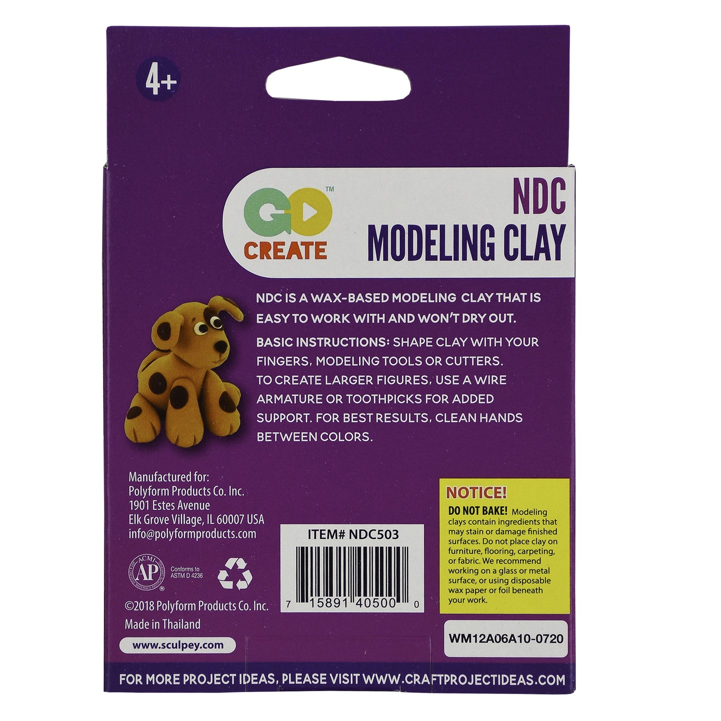 Sculpey EZ Shape 1 lb. Non-Drying Natural Modeling Clay