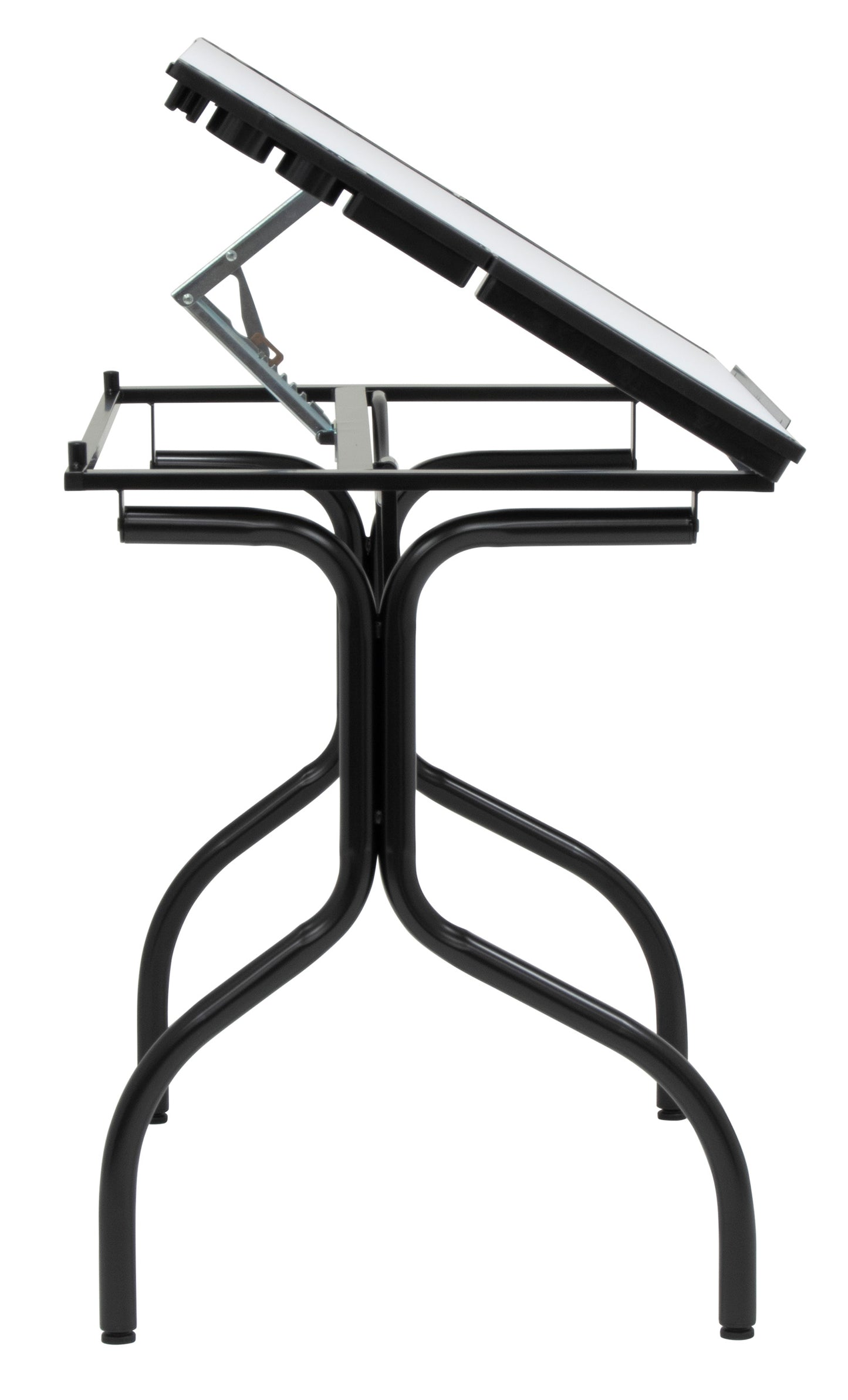 Studio Designs Metal Folding Drafting Table, Black, Wood Top