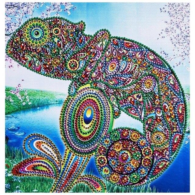 Special Shaped Diamond Painting Animal Flower