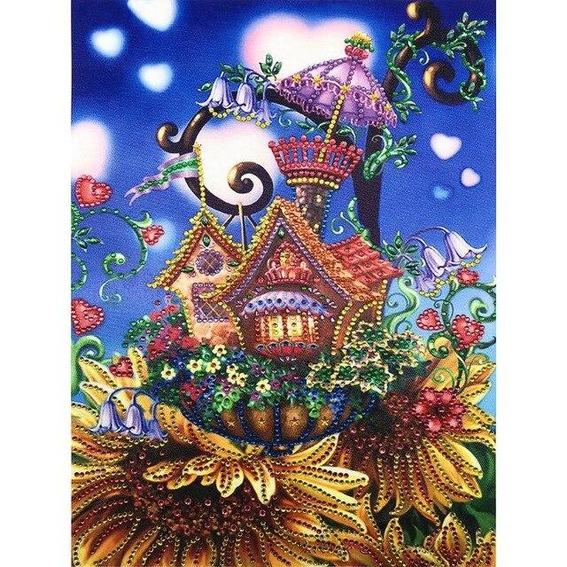 Special Shaped Diamond Painting Animal Flower