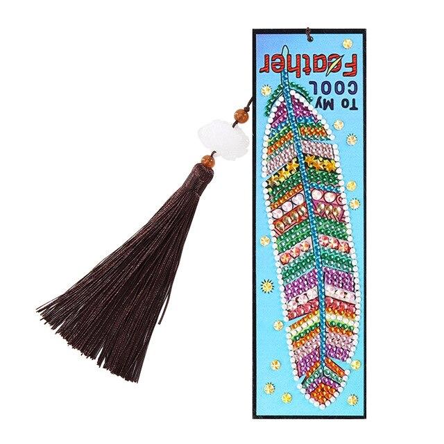 Delicate Bright Leather Tassel School Stationery