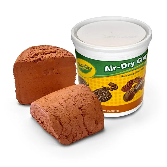 Crayola Air-Dry Clay, 5 Lb Tub, Terra Cotta