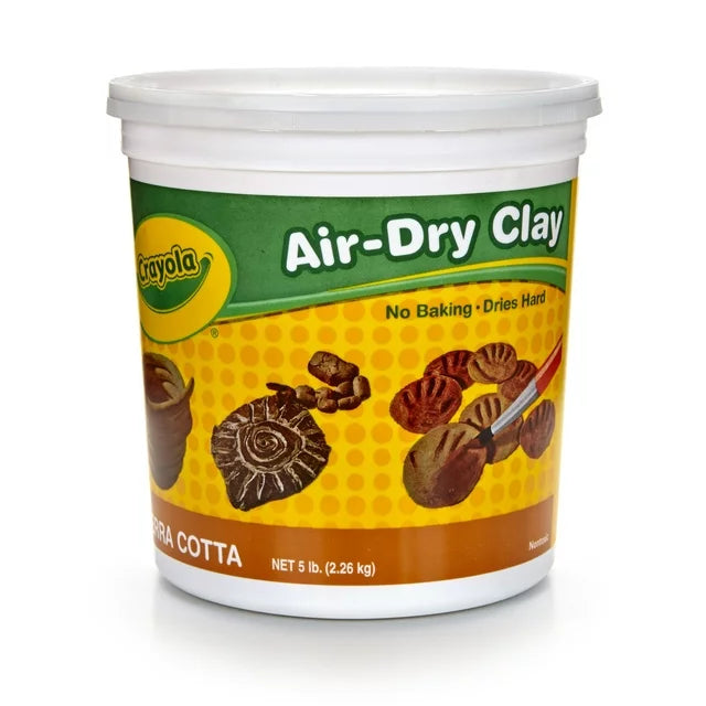 Crayola Air-Dry Clay, 5 Lb Tub, Terra Cotta