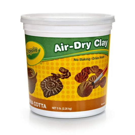 Crayola Air-Dry Clay, 5 Lb Tub, Terra Cotta