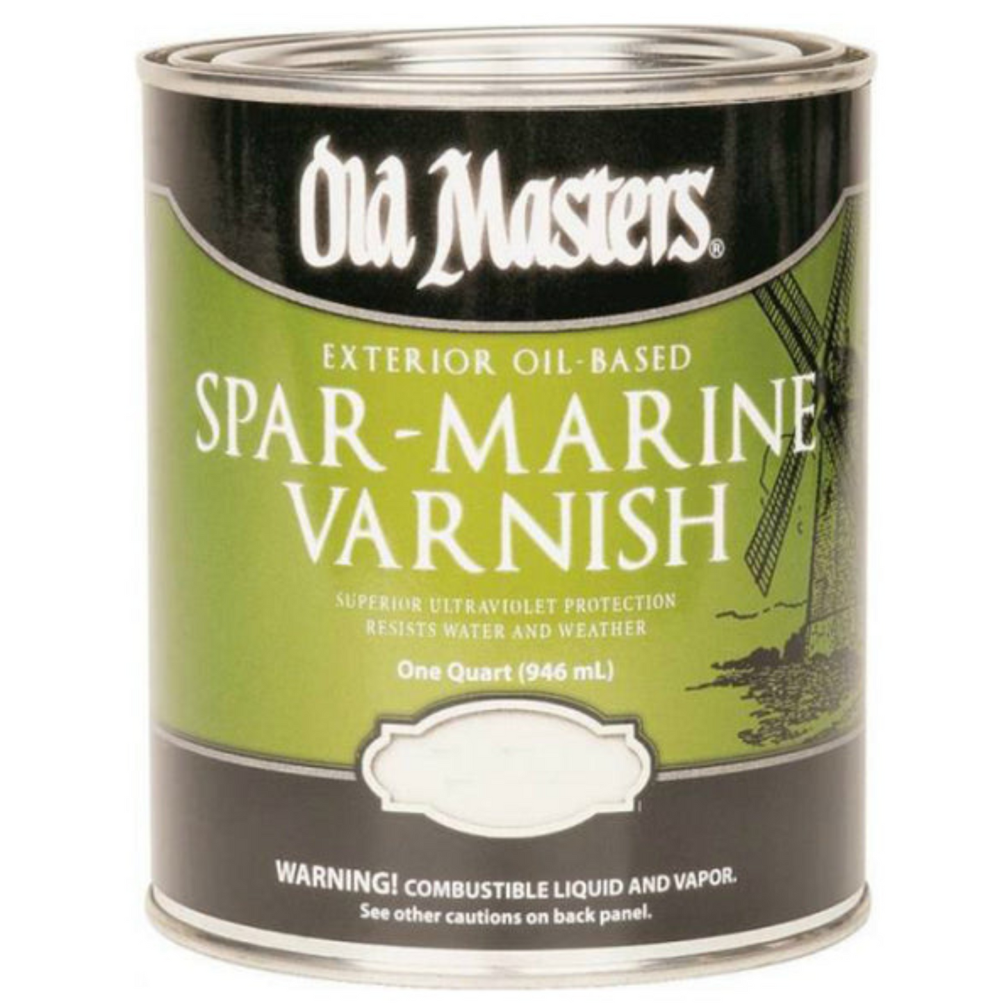 Old Masters 92504 Qt Spar-Marine Varnish Semi-Gloss