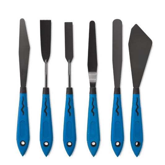 RGM Blick Comfort Grip Palette Knives - Mix and Spread, Set of 6