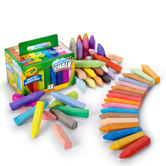 Crayola Washable Sidewalk Chalk, 48 Count Per Box, Set Of 4 Boxes