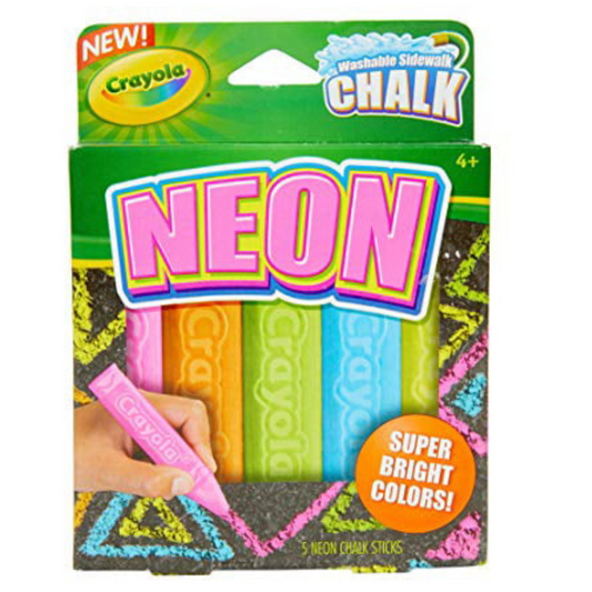 Crayola Neon Washable Sidewalk Chalk