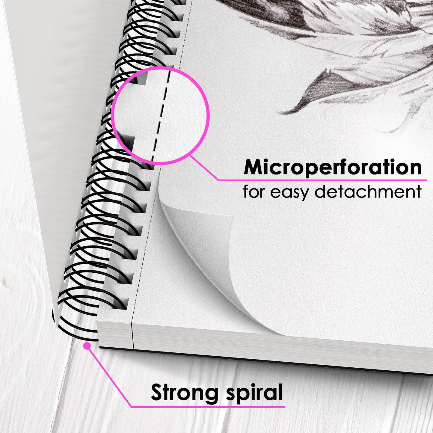 Artisto Premium Sketch Book Set 9x12", Spiral Bound, Pack of 2, 200 Sheets (100g/m2)