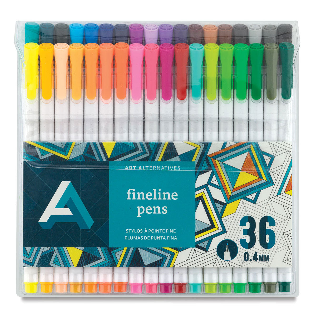 Art Alternatives Fineline Pens Set, 36-Color Set