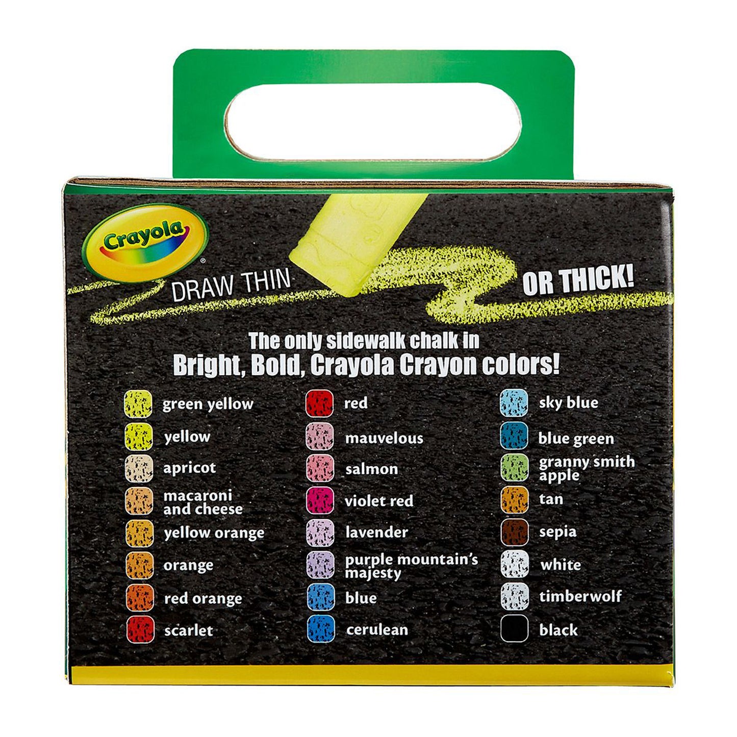 Crayola Washable Sidewalk Chalk, 24 Countper Box, Set Of 4 Boxes