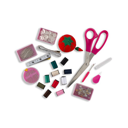 Allary Compact Sewing Kit W/Zipper Pouch