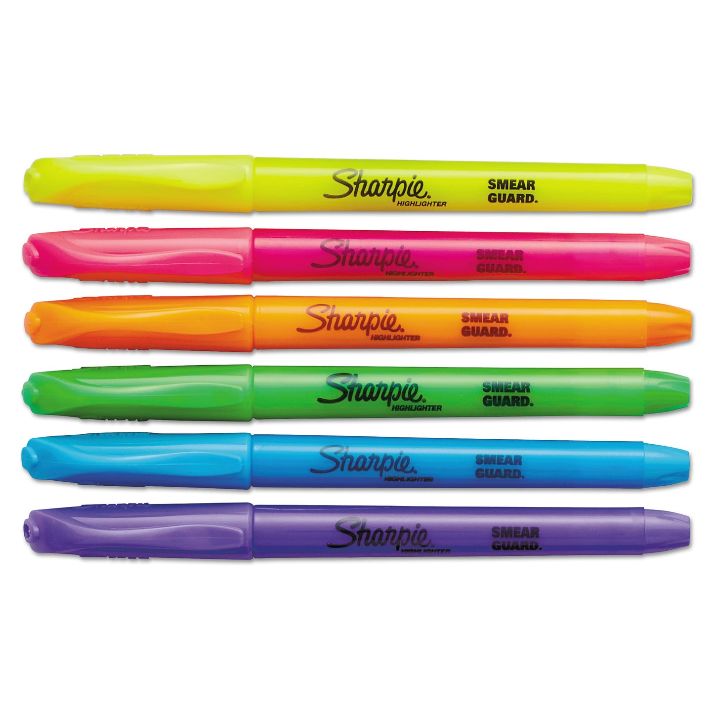 Sharpie Pocket Highlighters, Chisel Tip, Fluorescent Colors, 12 Count