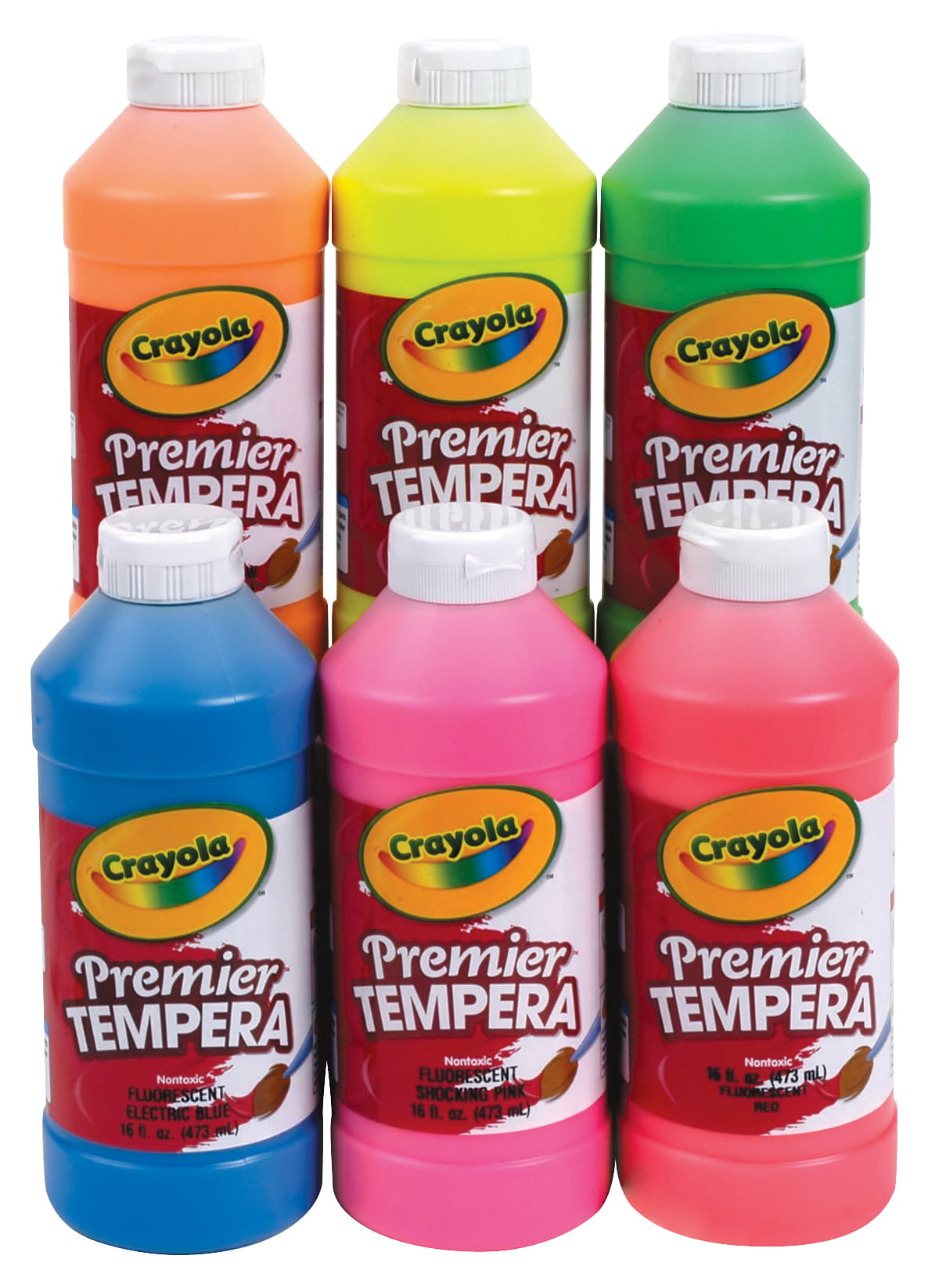 Crayola Premier Non-Toxic Tempera Paint, Fluorescent Green