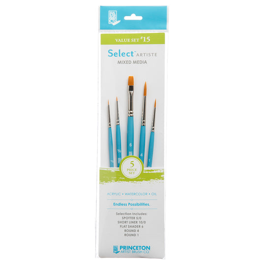 Princeton Brush Select Artiste Brush Value Set, #15