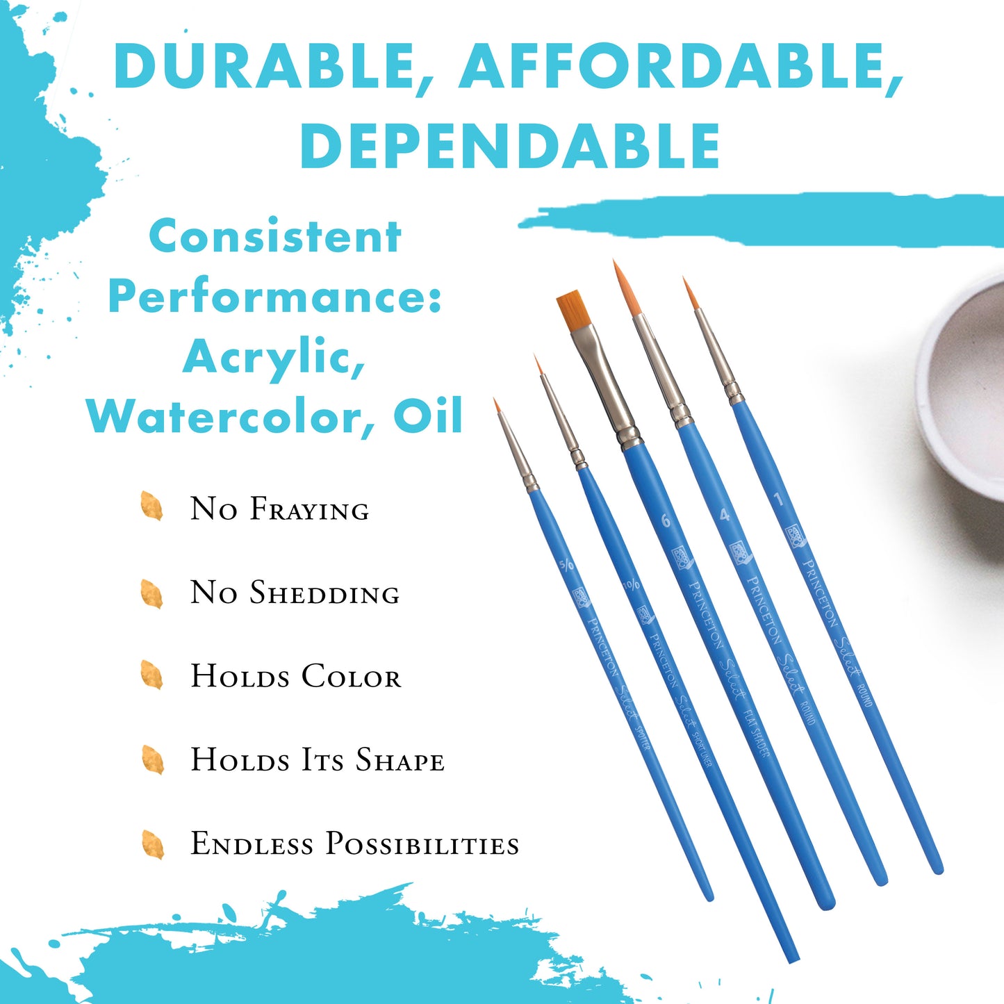 Princeton Brush Select Artiste Brush Value Set, #15