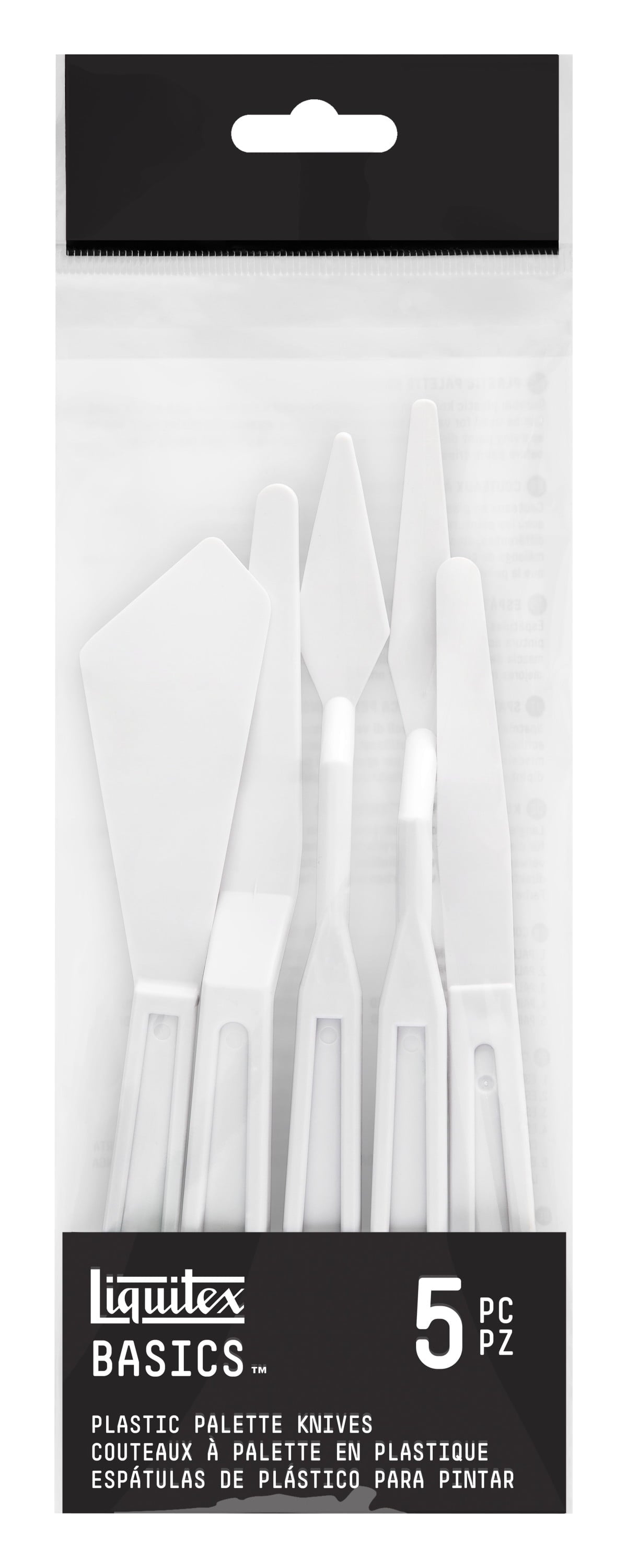 Liquitex Plastic Palette & Painting Knives Set, 5-Piece Set