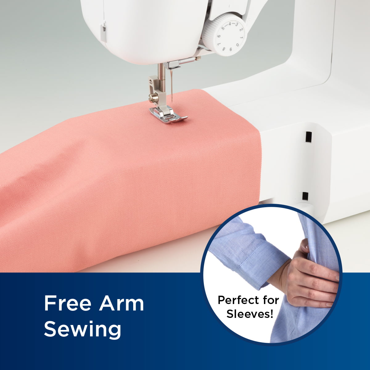 Brother LX3817 17-Stitch Portable Full-Size Sewing Machine, White