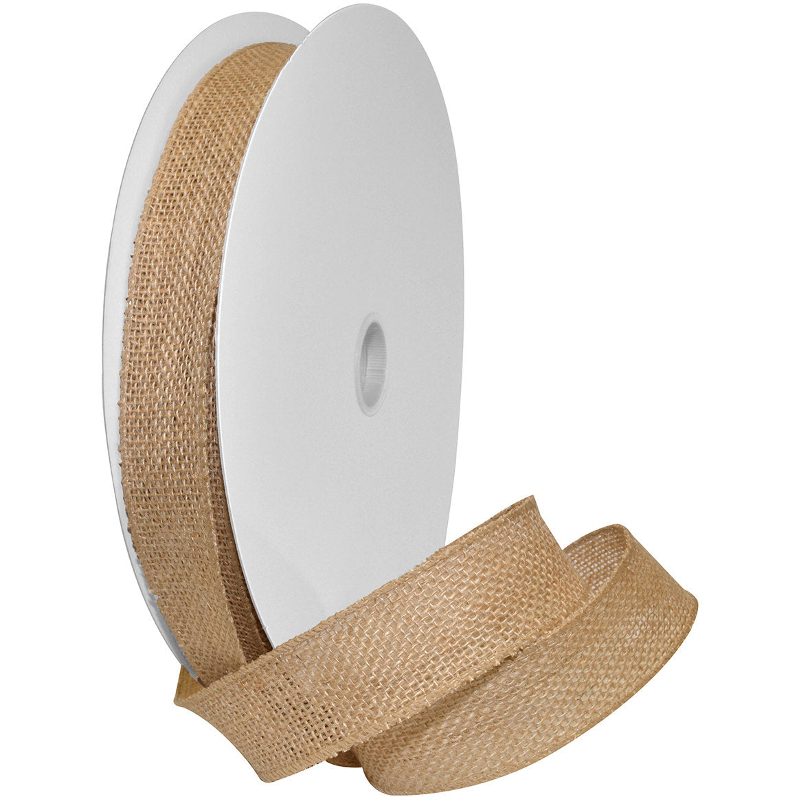 Morex Ribbon, Wired Burlap Ribbon, 1-1/2 in x 10 yd, Natural