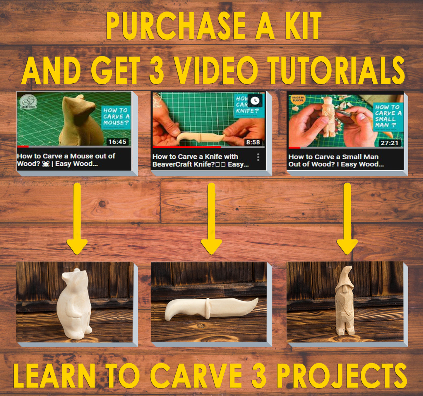 Beavercraft Wood Carving Kit S16