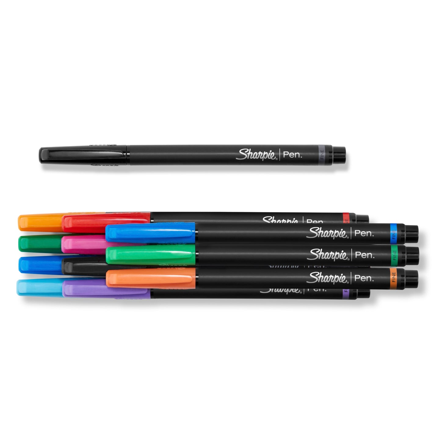 Sharpie Pens, Felt Tip Pens, Fine Point (0.4mm), Assorted Colors, 12 Count