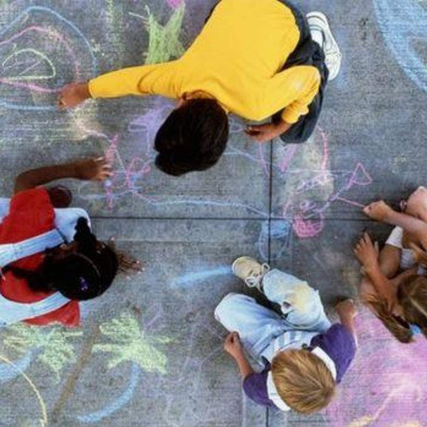 Chalk City Sidewalk Chalk for Kids Party Pack Washable Outdoor Jumbo Chalks Bucket 30 Count