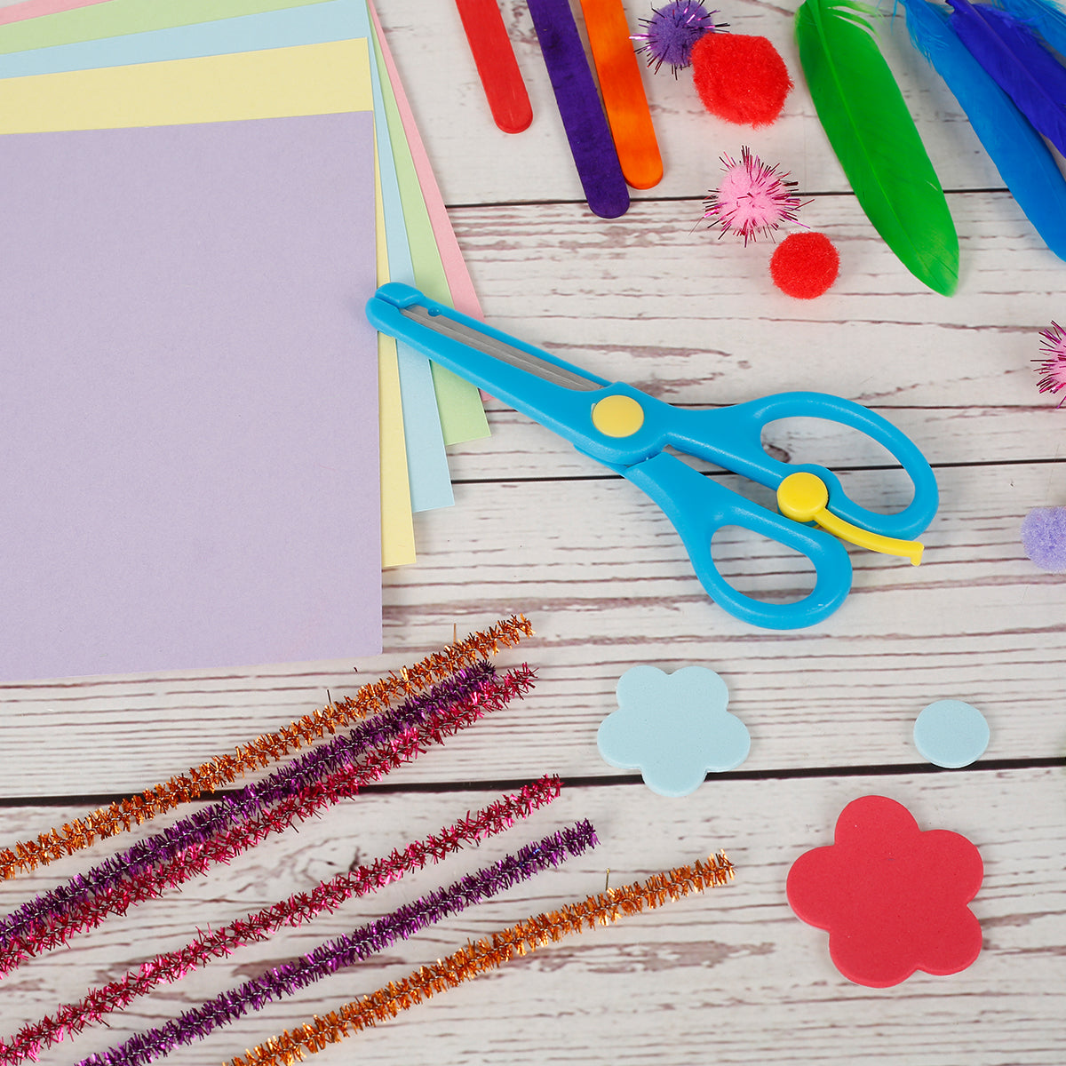 Alongen DIY Art Craft Sets Craft Supplies Kits for Kids Toddlers Children Craft Set Creative Craft Supplies for School Projects