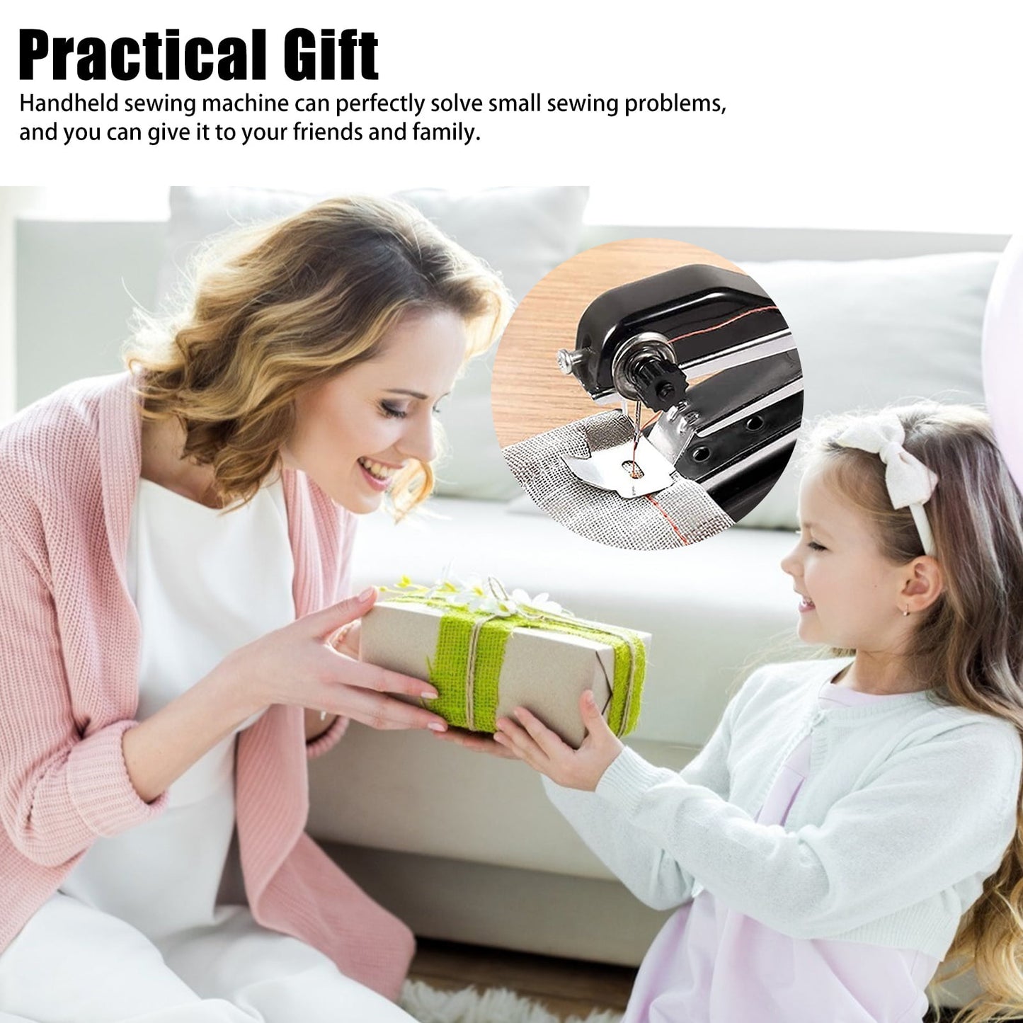 Handheld Sewing Machine, TSV Cordless Mini Portable Sewing Machine - USB Battery Electric Handheld