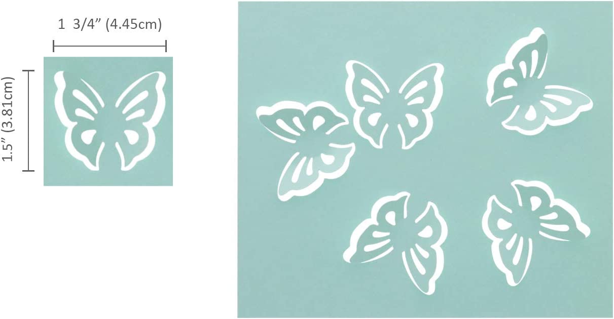 Bira Everywhere Punch All Over The Page Craft Punch, Flower 1 and Butterfly (Flower 1)