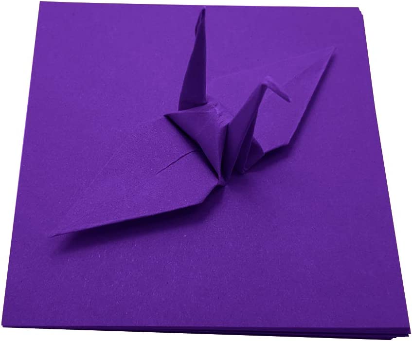 100 Origami Paper Double Sided Color Red 3x3 inches Square Easy Fold Paper for Folding Paper, Origami Cranes, Scrapbook Paper (#S16 Red)
