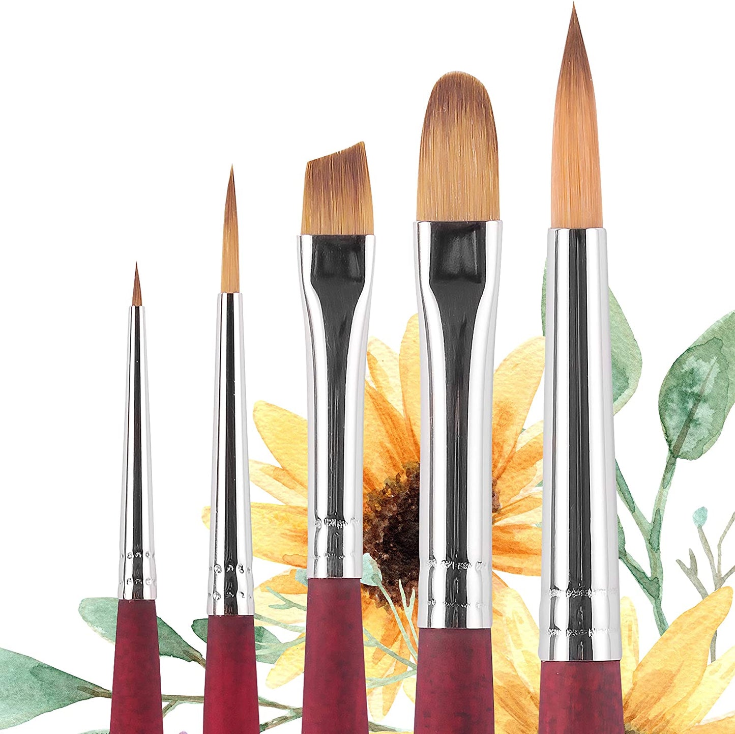 Princeton Artist Brush Co. Princeton Velvetouch 3950 Series, 5-Piece Set