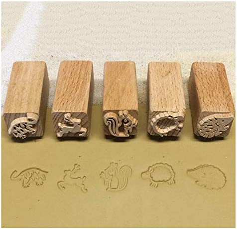 TINTON LIFE 16PCS Wooden Clay Pottery Stamp Pottery Tool Wood Block Stamp