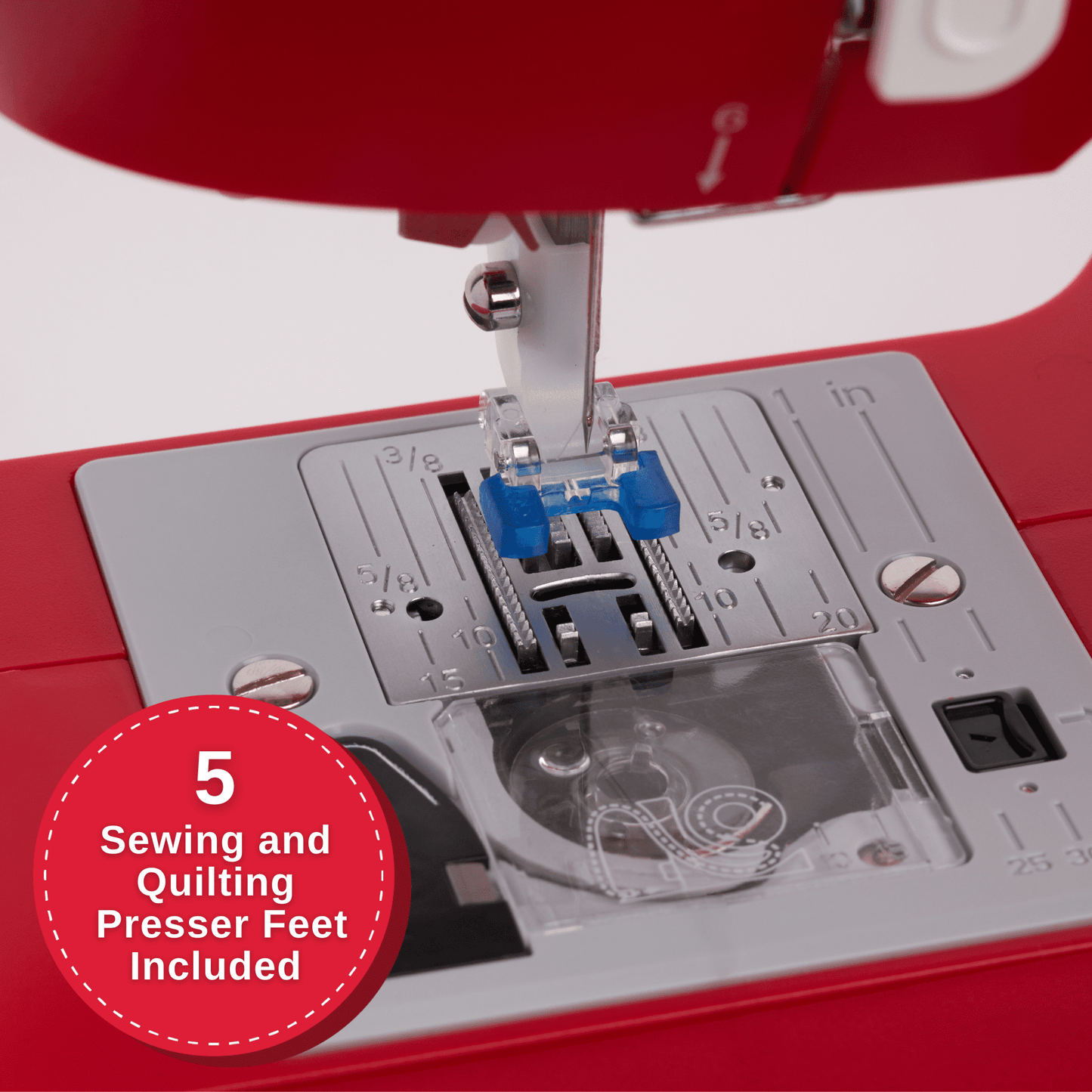 SINGER® Simple™ 3337 Mechanical Sewing Machine, Red
