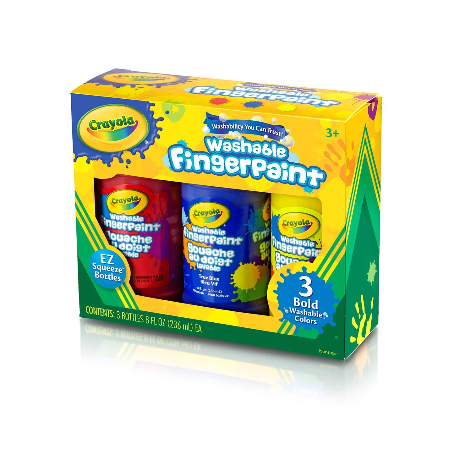 Crayola Primary Colors Washable Fingerpaints 12 Packs: 3 ct. (36 total)
