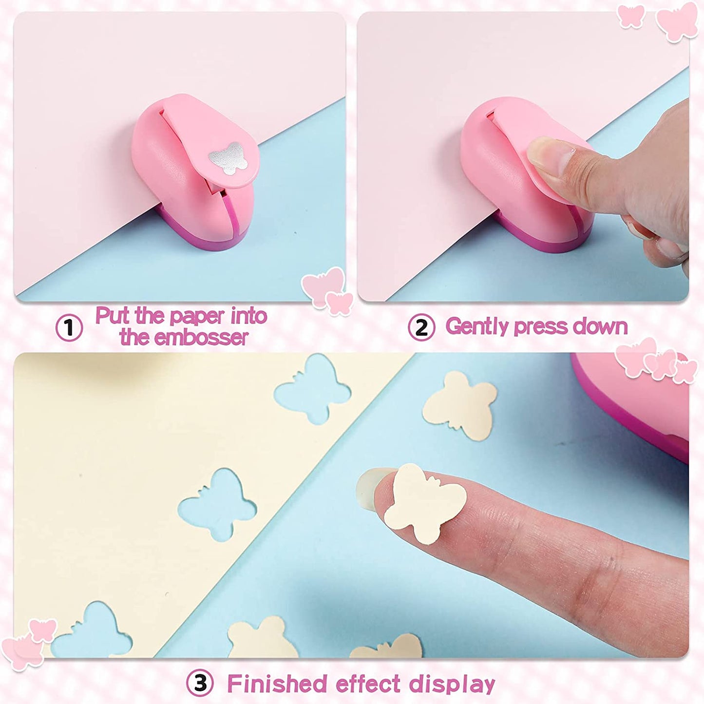10 Pieces Craft Hole Punch Mini Craft Paper Punch Single Crafting Scrapbook Punch Shape Hole Puncher for DIY Craft, Scrapbook, Cards, Handmade Project, 10 Shapes