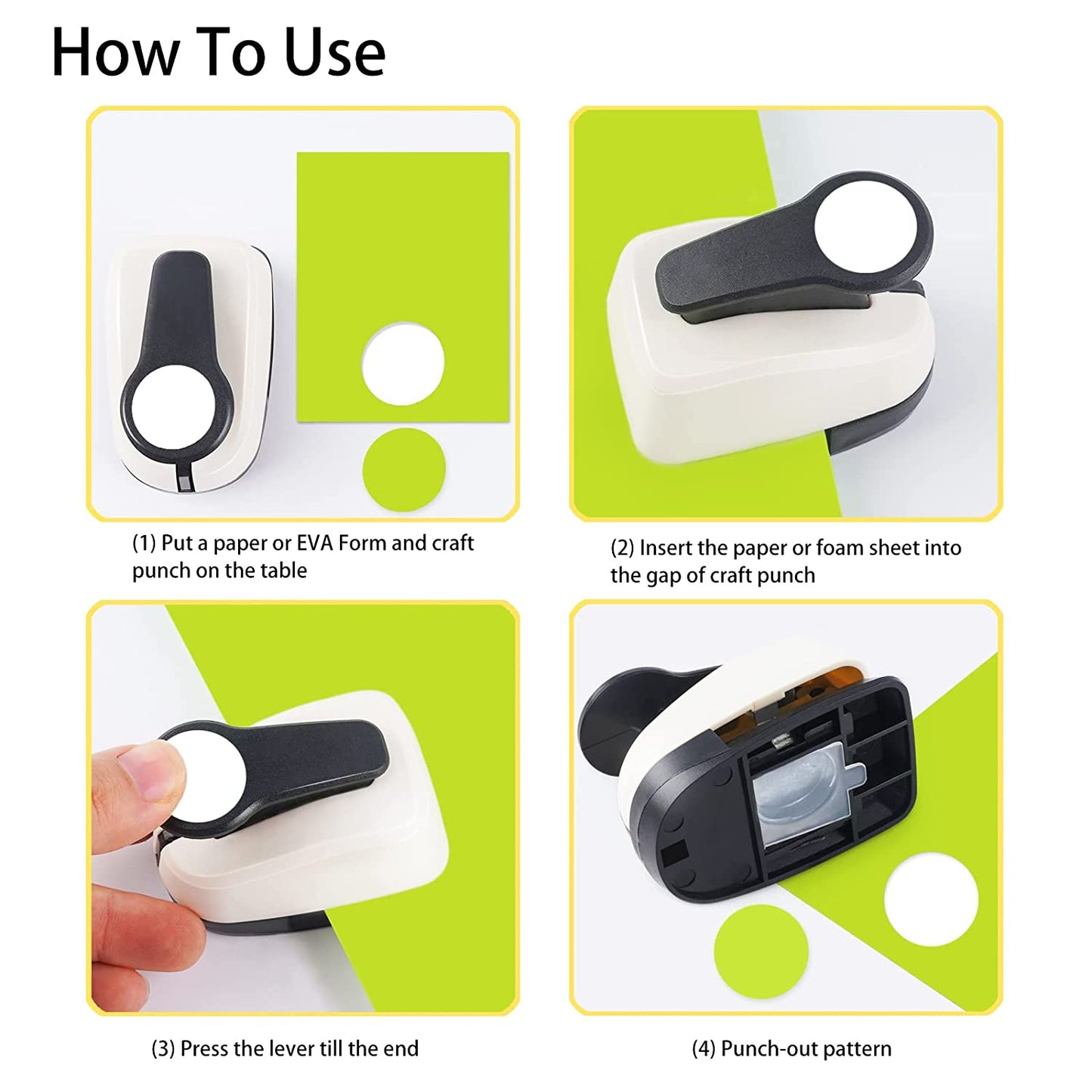 Paper Punches, 1 inch Hole Punch,Heart Paper Punch, 6pcs Hole Punch Set, Flower Paper Punch, For Scrapbooking
