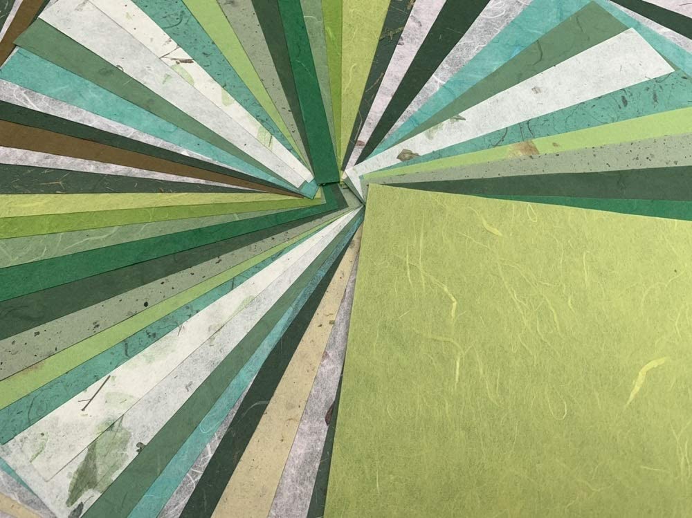 50 Sheets 6 x 6 Inches Square Origami Paper Arts Folding Craft, Decoration Paper, Square Folding Paper DIY Crafts (Mixed Green)