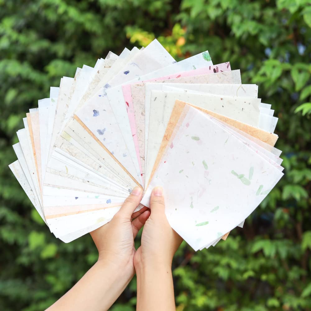 50 Sheets 6 x 6 Inches Square Origami Paper Arts Folding Craft, Decoration Paper, Square Folding Paper DIY Crafts (Mixed Green)