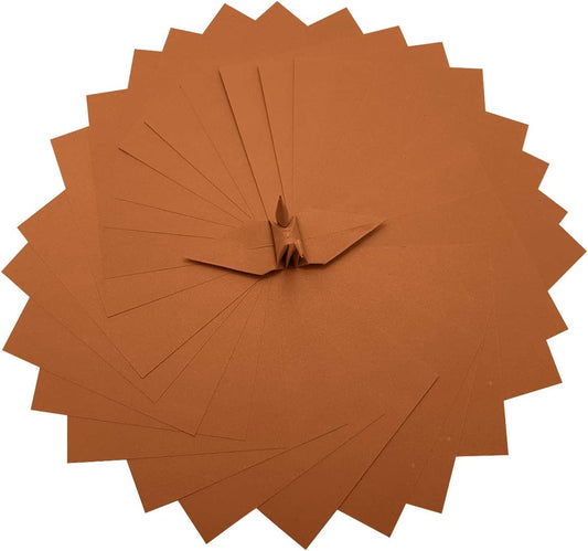 100 Origami Paper Double Sided Color Red 3x3 inches Square Easy Fold Paper for Folding Paper, Origami Cranes, Scrapbook Paper (#S16 Red)