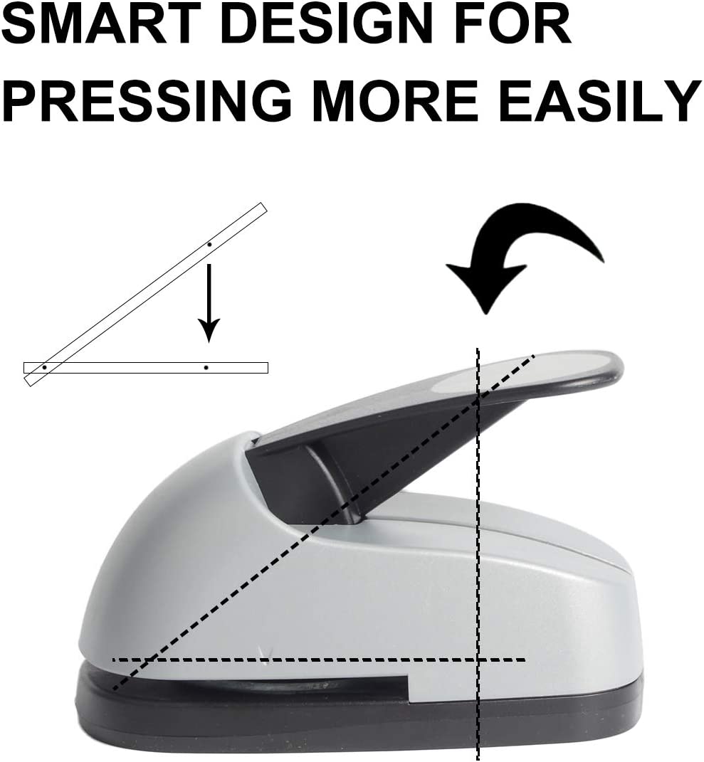 Heart Punch 3/8 inch+5/8 inch+1 inch Craft Lever Punch Handmade Paper Punch for Crafting Scrapbooking