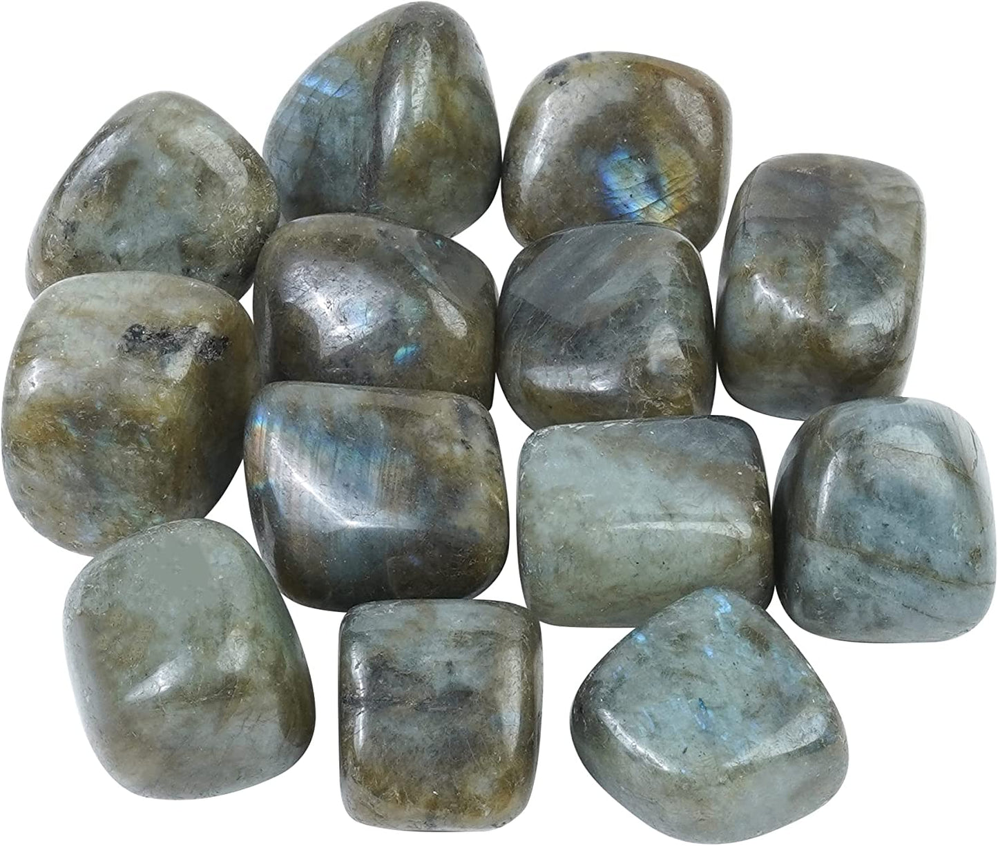 Bezavo Yellow Aventurine Tumbled Stones and Crystals Bulk 13 Pieces Set