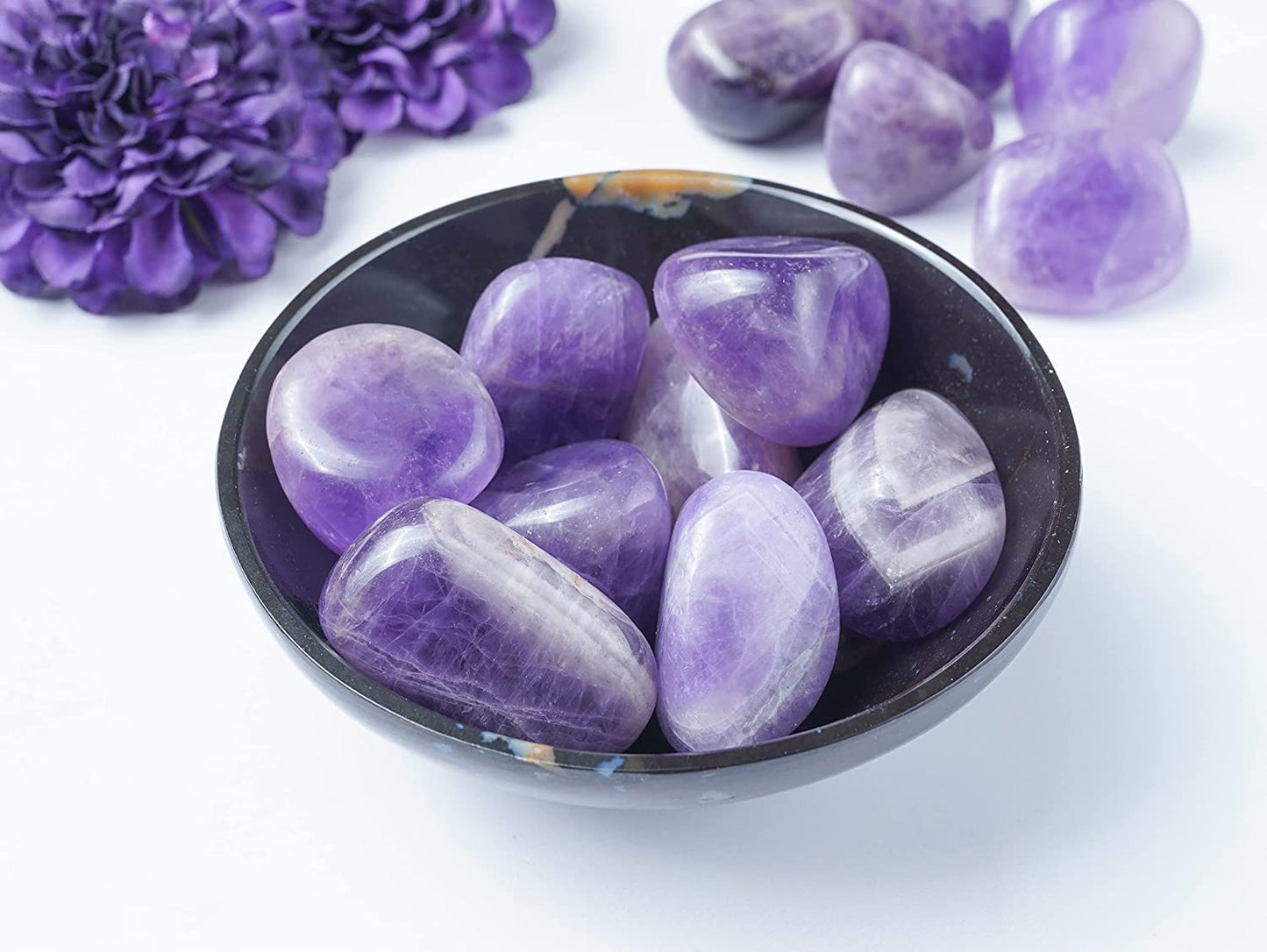 Bezavo Yellow Aventurine Tumbled Stones and Crystals Bulk 13 Pieces Set