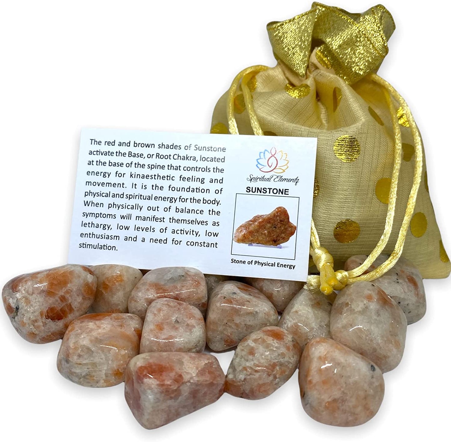 Spiritual Elementz Assorted Tumbled Stones (200-220 Grams Approx), Natural Tumble Stone
